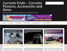 Tablet Screenshot of corvettepride.com